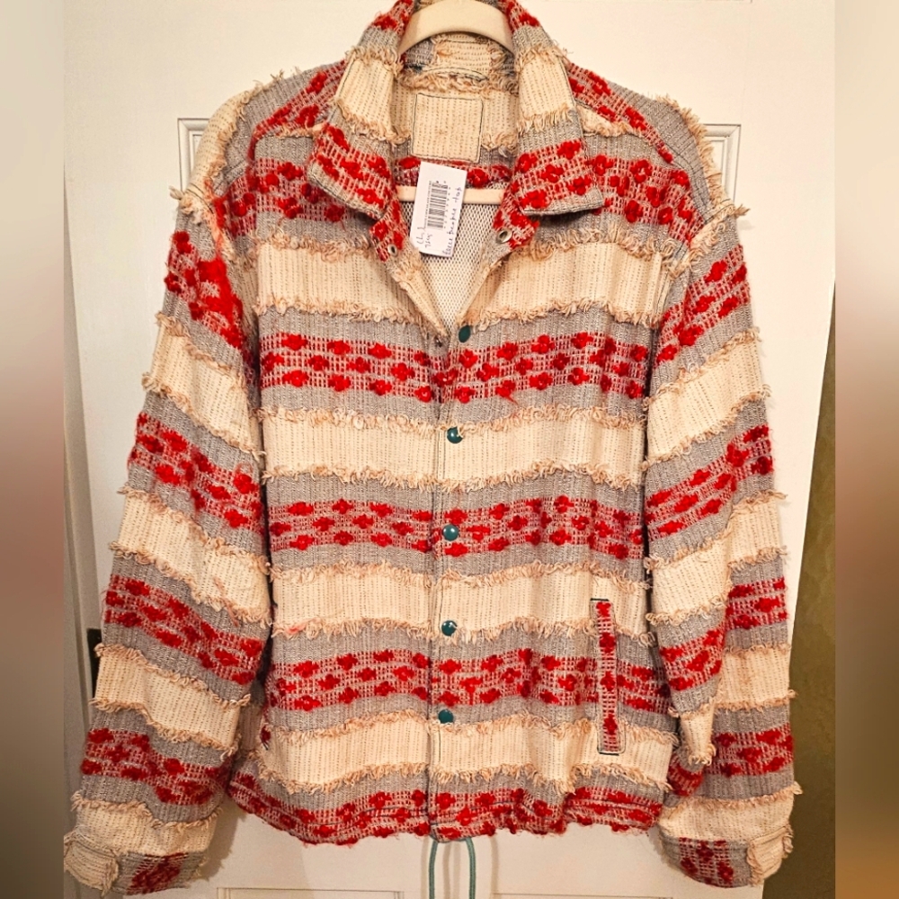 Free People Jacket- Sample Unreleased- large ptp 23.75 New